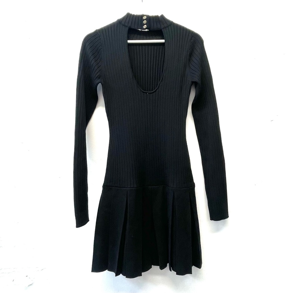 NWT Free People Emmy Mini Knit Black Dress size S, XL - Picture 5 of 9